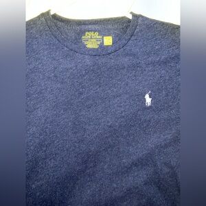Polo Ralph Lauren Navy Tee With White Logo